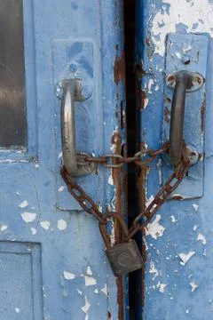 Locked door Stock Photos