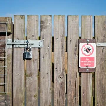 Locked gate Stock Photos