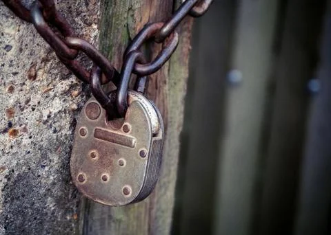 Locked gate Stock Photos