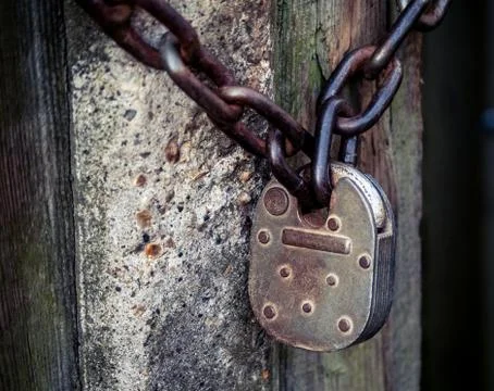 Locked gate Stock Photos