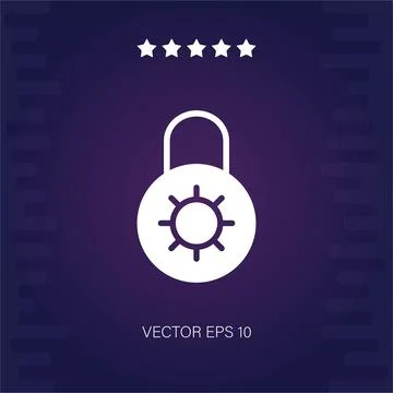 Locked  icon Illustrazione stock