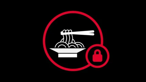 Locked Noodles Stock Footage 334343030
