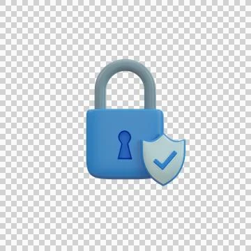 Locked padlock icon. Security data concept. Illustrazione stock