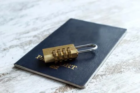 Locked personal data Stock Photos