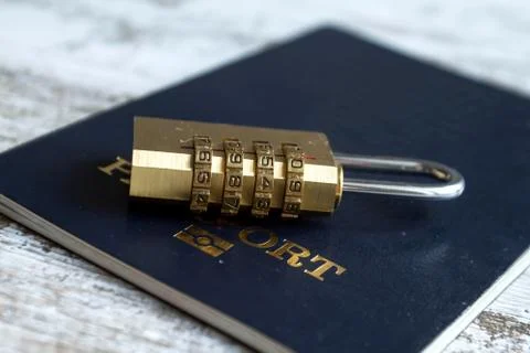 Locked personal data Stock Photos