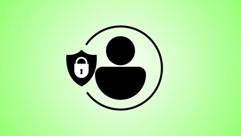 Locked Portfolio Account – Secure Profile Lock Icon Design Stock Footage 283987105