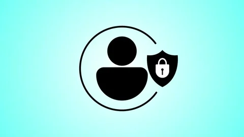 Locked Portfolio Account – Secure Profile Lock Icon Design Stock Footage 283987114