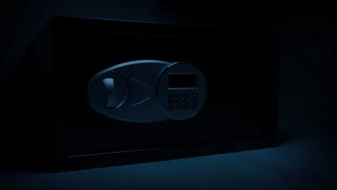 Locked Safe In The Dark Vídeos de archivo 279940039