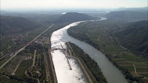 Locked Section Of Rhone At Gervans Stock Footage 65258306