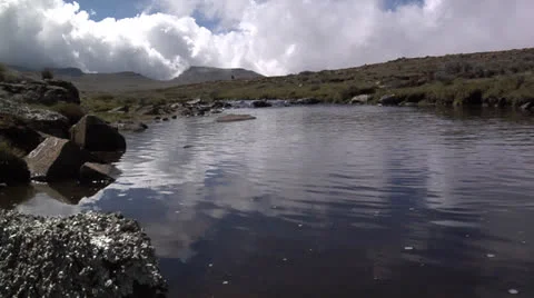 Locked off shot of a river Stock Footage 26658329