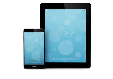Locked smartphone and tablet Stock Illustration