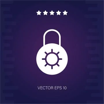 Locked vector icon Stock Illustration
