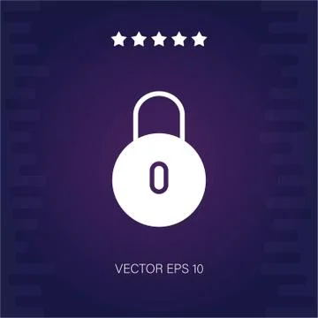 Locked vector icon Stock Illustration