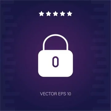 Locked vector icon Stock Illustration