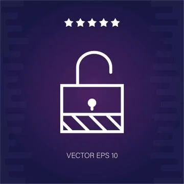 Locked vector icon Illustrazione stock