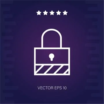 Locked vector icon Stock Illustration