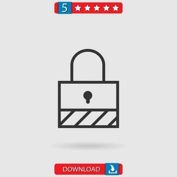 Locked vector icon Stock Illustration