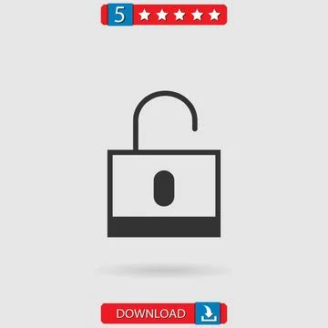 Locked vector icon Stock Illustration