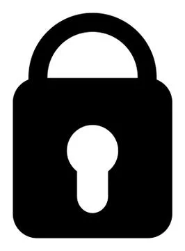 Locked - Vector Icon Illustration Stock Illustration