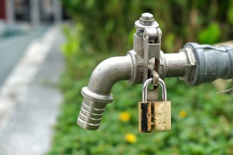 Locked Water tap Stock Photos