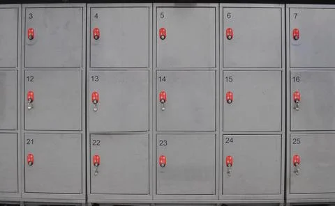 Locker cabinet Foto stock