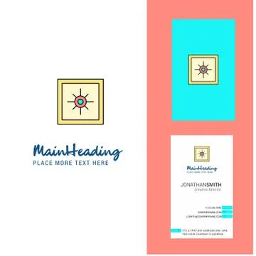 Locker  Creative Logo and business card. vertical Design Vector Illustrazione stock