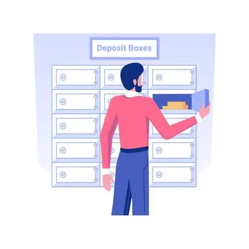 Locker facilities isolated concept vector illustration. Ilustración de archivo