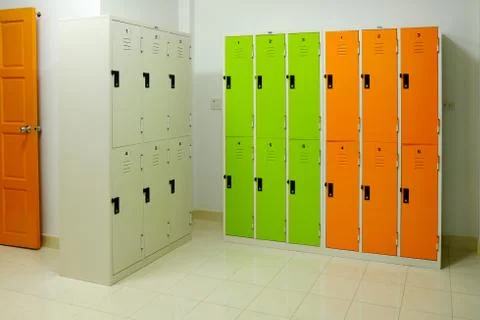 Locker in hostel Foto stock