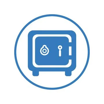 Locker icon, ark vector, safe box Illustrazione stock