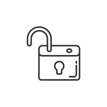 Locker icon in flat style. Padlock password vector illustration on white isol Stock Illustration
