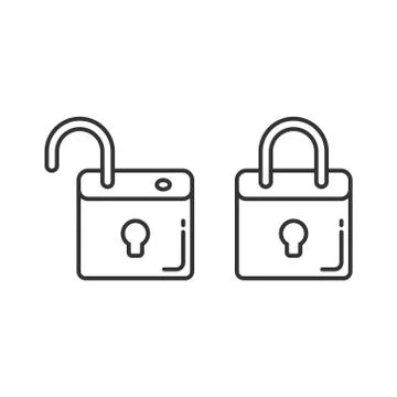 Locker icon in flat style. Padlock password vector illustration on white isol Stock Illustration