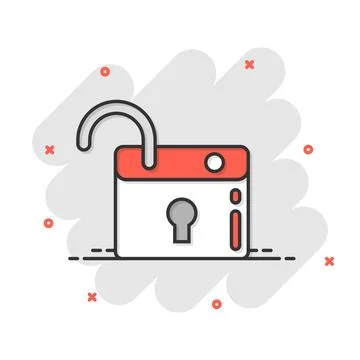 Locker icon in flat style. Padlock password vector illustration on white isol Stock Illustration