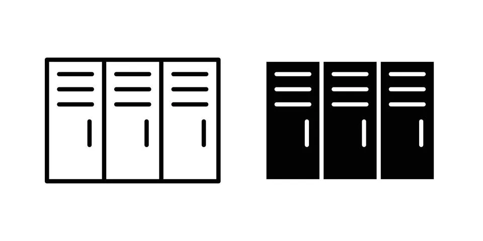 Locker icon graphic design. web icons vectors Stock Illustration