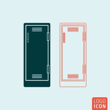 Locker icon isolated Stock Illustration