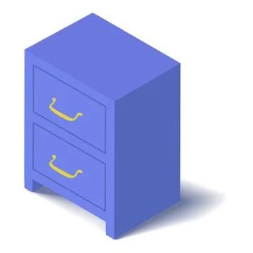Locker icon, isometric 3d style Stock Illustration