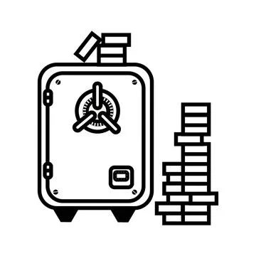 Locker icon or logo isolated sign symbol vector illustration - high quality b Stock Illustration