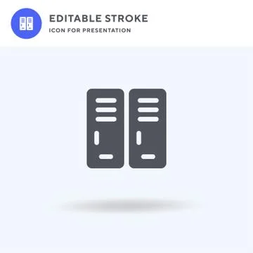 Locker icon vector, filled flat sign, solid pictogram isolated on white, logo イラスト素材