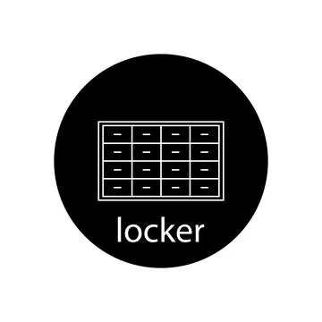 Locker icon vector Stock Illustration