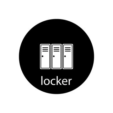 Locker icon vector Stock Illustration