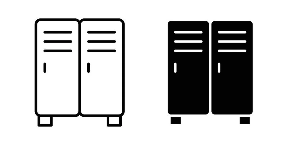 Locker icon vector, illustration icon set Stock Illustration
