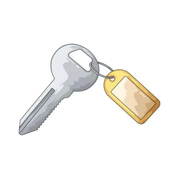 Locker key illustration Stock Illustration