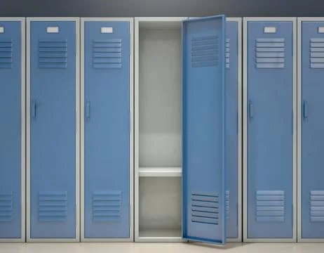 Locker Open Stock Illustration