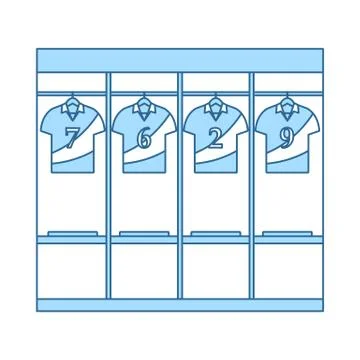 Locker Room Icon Stock Illustration