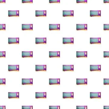 Locker room pattern illustration with school changing lockers Stock Illustration