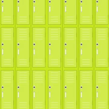 Locker seamless pattern for gym or college Stock Illustration