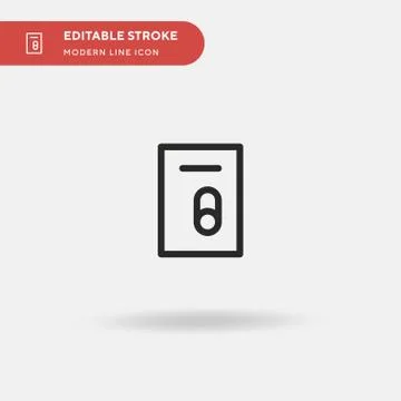 Locker Simple vector icon. Illustration symbol design template for web mobile Illustrazione stock