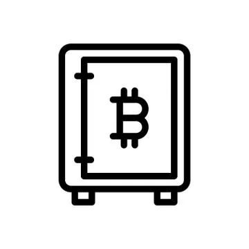 Locker thin line icon Stock Illustration