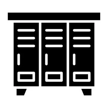 Locker Vector Icon Design Illustration Stock Illustration