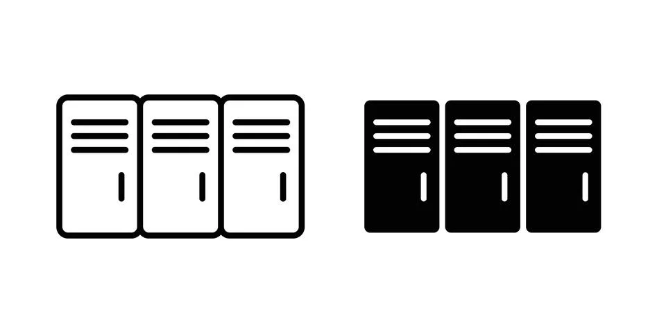 Lockers icon concept. best for web design Illustrazione stock
