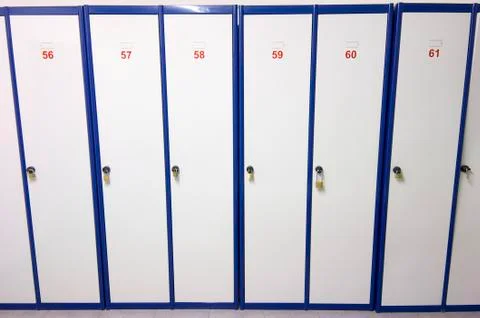 Lockers numbered Stock Photos